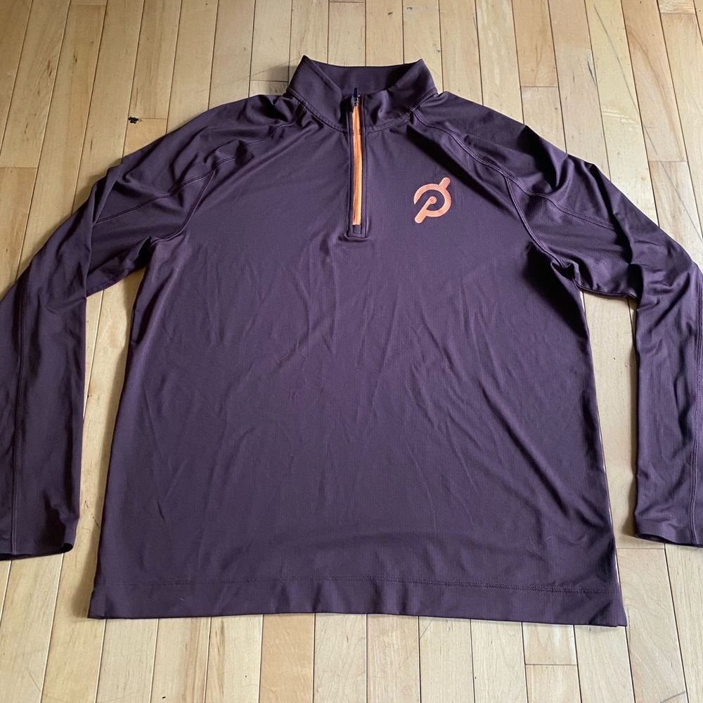 Rhone x Peloton Burgundy 1/4 Zip Sweater